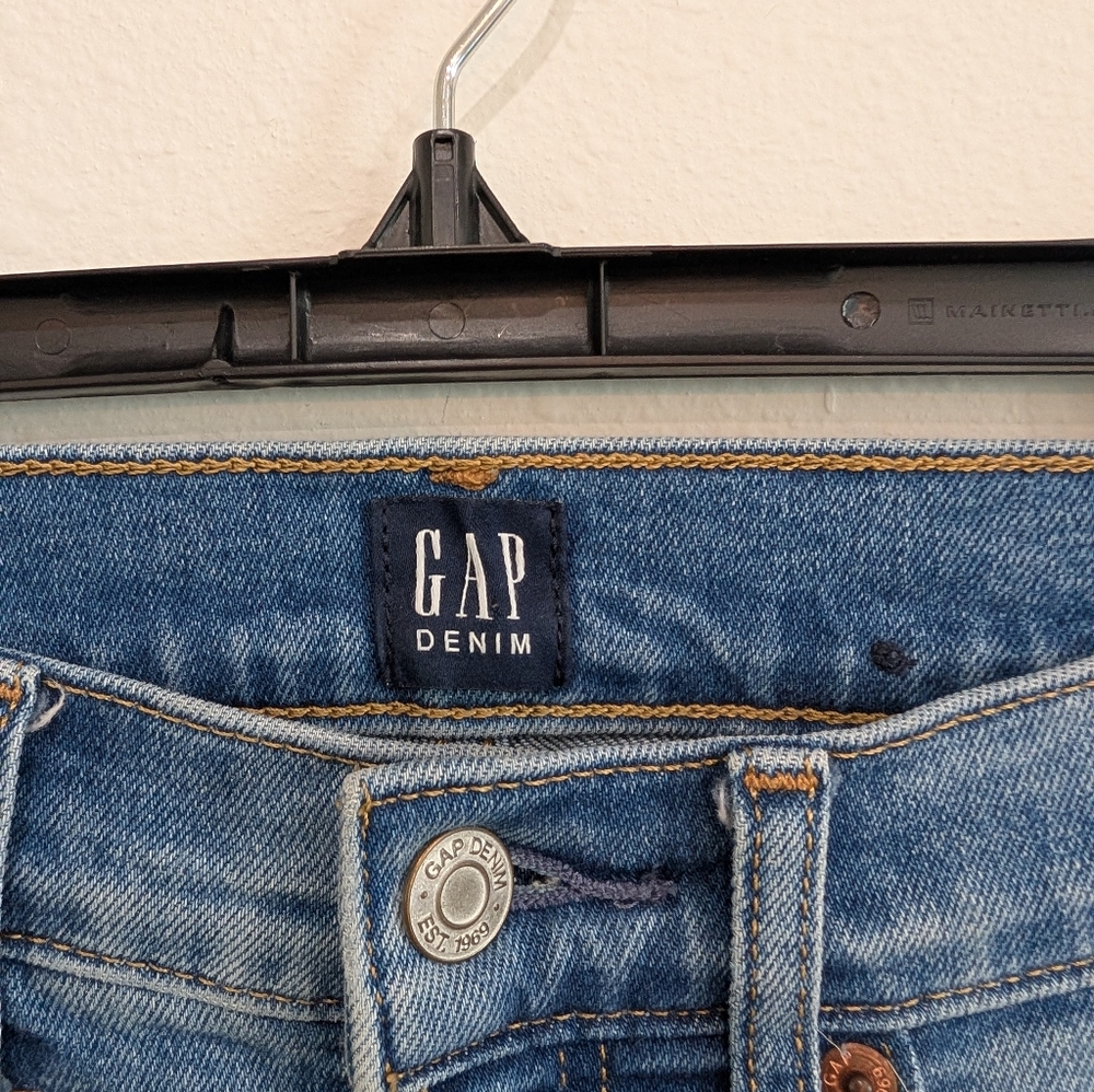 GAP High Rise Cigarette Raw Hem Jeans Size 24P - Picture 4 of 8